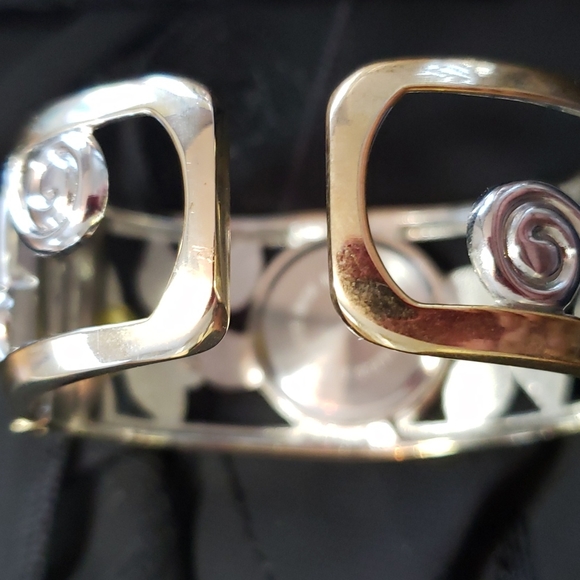 Collezio Two-tone Cuff Bracelet Watch - Picture 9 of 17